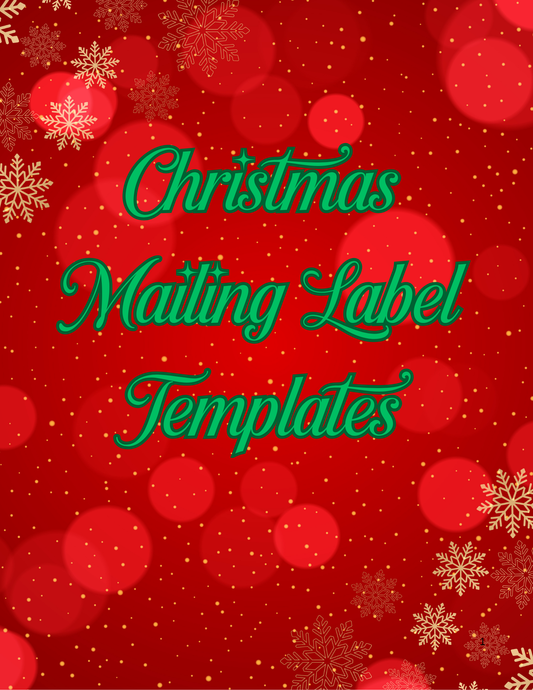 Christmas Mailing Labels Templates